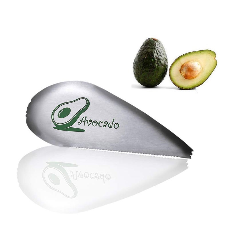 JIANGLAI Avocado Slicer, Multifunction 3 in 1 Avocado Cutter, Premium Stainless Steel Slice, Pit and Scoop Avocados Safely and with Ease, Perfect for Avocado Toast and Guacamole - Image 1